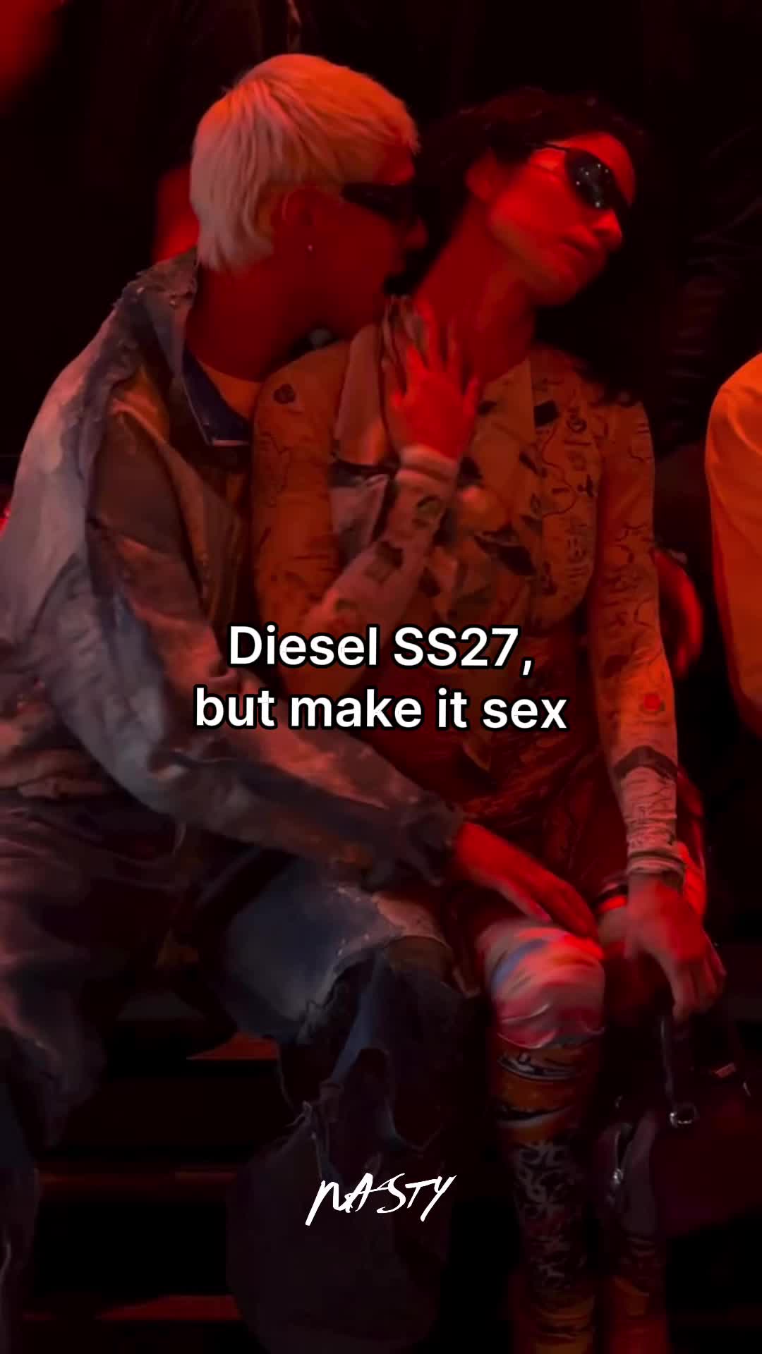 @glennmartens turned @diesel SS27 into an underground s*x club and left the house at full volume. Visual Curator @elena.
