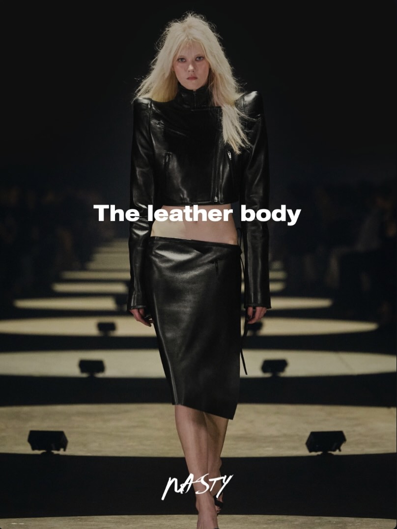 The leather body / SS27 Leather, leather, leather. A material with many lives. Our favourite runway looks this season. @