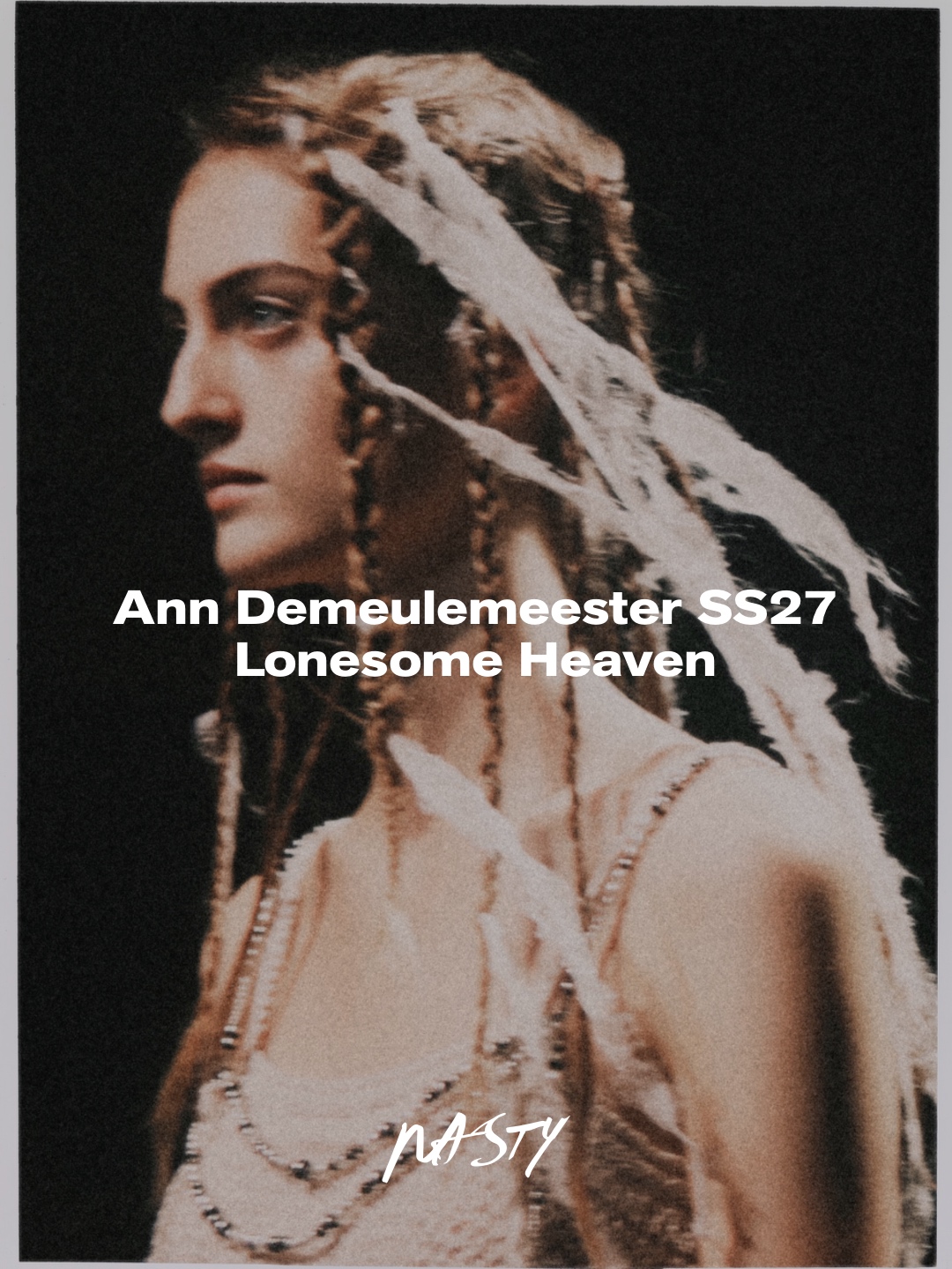 Lonesome Heaven / @anndemeulemeester_official SS27 #AnnDemeulemeester gives romance a darker anatomy. Skin, lace, elonga