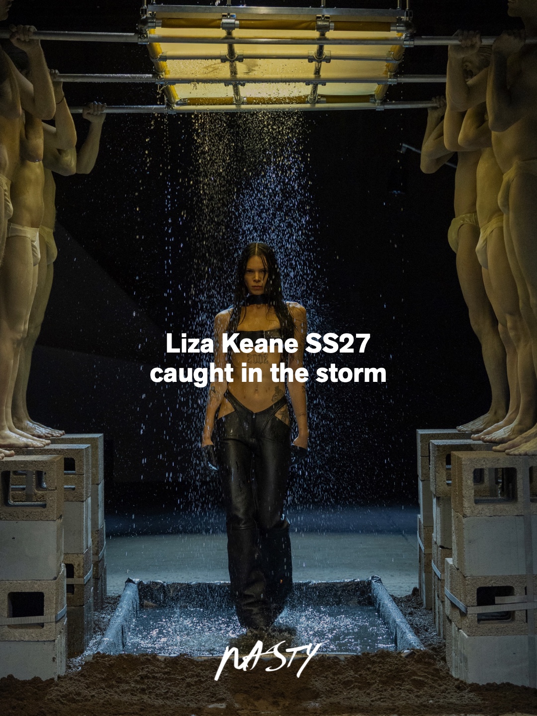 @lizakeane_ brought SS27 into the storm, letting chaos, tension and London weather shape the collection. Visual Editor: